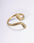 Bague Serpiente en plaqué or 18 carats, design serpent élégant et raffiné – Jossepo
