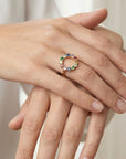 Bague Claudine multicolores