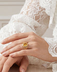 Bague Adèle plaqué or 18 carats tendance femme – Jossepo