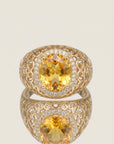 Bague Adèle plaqué or 18 carats design élégant femme – Jossepo