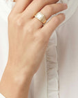 Bague femme Alizée en plaqué or 18 carats bijou tendance – Jossepo