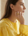Bague plaqué or 18 carats modèle Amaïa bijou tendance – Jossepo