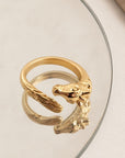 Bague Cheval plaqué or 18 carats bijou animal élégant femme – Jossepo