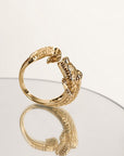 Bague Crocodile plaqué or 18 carats tendance femme-homme – Jossepo
