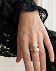 Bague femme Federica en plaqué or 18 carats bijou tendance – Jossepo