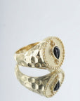 Bague plaqué or 18 carats modèle Iana bijou tendance – Jossepo