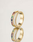Bague femme Lucia en plaqué or 18 carats bijou tendance – Jossepo