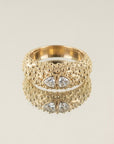 Bague Marcella en plaqué or 18 carats élégante pour femme – Jossepo