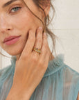 Bague Xaviera tendance femme plaqué or – Jossepo