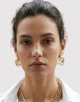 Boucles d’oreilles Raffaella plaqué or 18 carats tendance femme – Jossepo