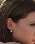 Boucles d’oreilles spirale Elisse en plaqué or pour femme – Jossepo