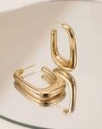 Boucles d’oreilles dorées femme Apolline en plaqué or 18 carats élégantes – Jossepo