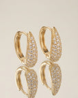 Boucles d’oreilles Axelle en plaqué or 18 carats pour femme élégantes et raffinées – Jossepo