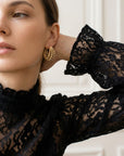 Bijou femme boucles d’oreilles Elisabetha en plaqué or 18 carats chic – Jossepo