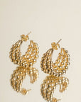 Boucles d’oreilles Elisabetha en plaqué or 18 carats pour femme élégantes et raffinées – Jossepo