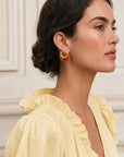 Boucles d’oreilles contemporaines Force couleur écaille – Jossepo