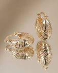 Boucles d’oreilles dorées femme Gisèle en plaqué or 18 carats élégantes – Jossepo