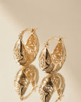 Boucles d’oreilles Gisèle en plaqué or 18 carats pour femme élégantes et raffinées – Jossepo