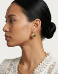 Boucles d’oreilles femme élégantes pour le quotidien Teresa en plaqué or 18 carats – Jossepo