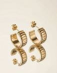 Boucles d’oreilles Inès en plaqué or 18 carats pour femme élégantes et raffinées – Jossepo