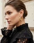 Boucles d’oreilles femme tendance Mahé en plaqué or 18 carats – Jossepo