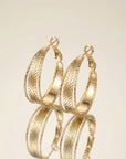 Boucles d’oreilles Mahé en plaqué or 18 carats pour femme élégantes et raffinées – Jossepo