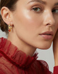 Boucles d’oreilles femme tendance Ornella en plaqué or 18 carats – Jossepo
