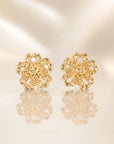 Boucles d’oreilles Rebecca en plaqué or 18 carats pour femme – Jossepo