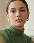 Bijou femme boucles d’oreilles Regina en plaqué or 18 carats chic – Jossepo