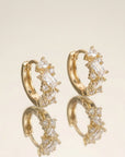 Boucles d’oreilles Regina en plaqué or 18 carats pour femme élégantes et raffinées – Jossepo