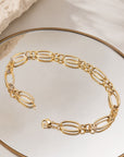 Bracelet Benito plaqué or 18 carats design élégant femme – Jossepo