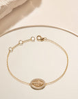 Bracelet Vierge Marie plaqué or 18 carats bijou religieux élégant femme – Jossepo