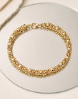Bracelet Violette plaqué or 18 carats design élégant femme – Jossepo