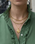 Collier Loren plaqué or 18 carats tendance femme – Jossepo