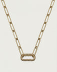 Collier fin doré femme minimaliste en plaqué or 18 carats Paula – Jossepo