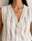 Collier Prune porté au cou style raffiné et lumineux – Jossepo
