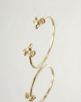 Bracelet jonc doré femme motif bélier en plaqué or 18 carats – Jossepo