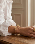 Bracelet jonc Cheval plaqué or 18 carats tendance femme – Jossepo