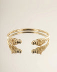 Jonc Cheval en plaqué or 18 carats bracelet femme élégant motif cheval – Jossepo