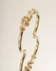 Bracelet jonc doré femme motif couleuvre en plaqué or 18 carats – Jossepo
