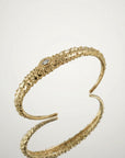 Bracelet jonc doré femme minimaliste en plaqué or 18 carats Kay – Jossepo