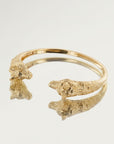 Jonc Loup en plaqué or 18 carats bracelet femme élégant motif loup – Jossepo
2