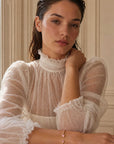 Jonc Rossine plaqué or 18 carats tendance femme – Jossepo