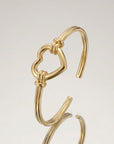 Bracelet jonc femme en plaqué or 18 carats design élégant Verona – Jossepo