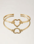 Jonc Verona en plaqué or 18 carats bracelet femme élégant et raffiné – Jossepo