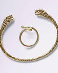Bague Serpiente en plaqué or pour femme, bijou tendance fabriqué en France – Jossepo