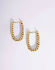 Boucles d’oreilles Mathilde design torsadé élégant fabriquées en France – Jossepo