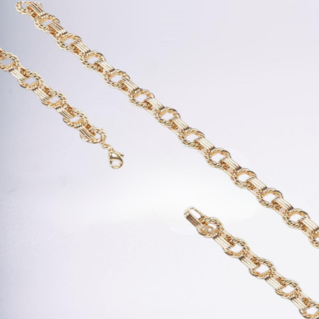 Bracelet Harmony en plaqué or 18 carats sur fond clair – Jossepo