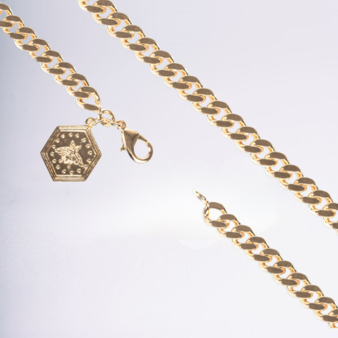 Détail du fermoir du bracelet Valle en plaqué or 18 carats – Jossepo