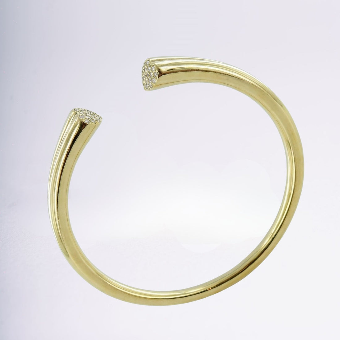 Bracelet jonc Cœur bijou chic et raffiné en plaqué or – Jossepo